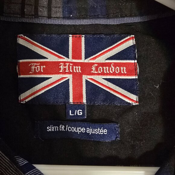 "for Him London" LONG SLEEVE PLAID SHIRT - Picture 3 of 3
